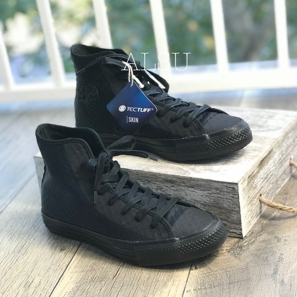 NWT Converse Ctas HI Black Black J/W AUTHENTIC - Picture 2 of 8